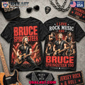 I Love Rock Music And Bruce Springsteen Too Classic Tee Shirt