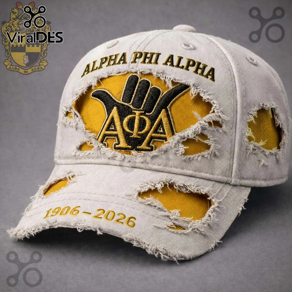 Alpha Phi Alpha 1906-2026 Anniversary Distressed Baseball Cap