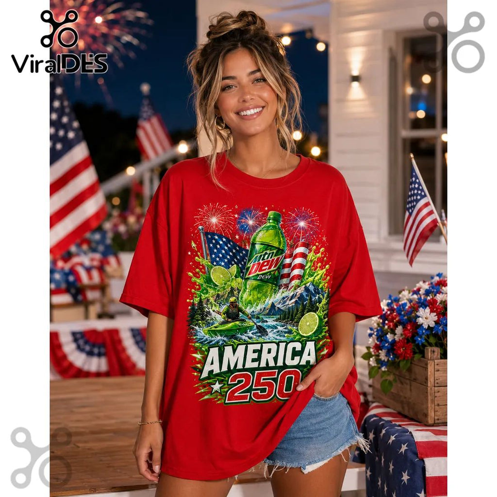 Mountain Dew America 250 Years Of Freedom Collectible T-Shirt