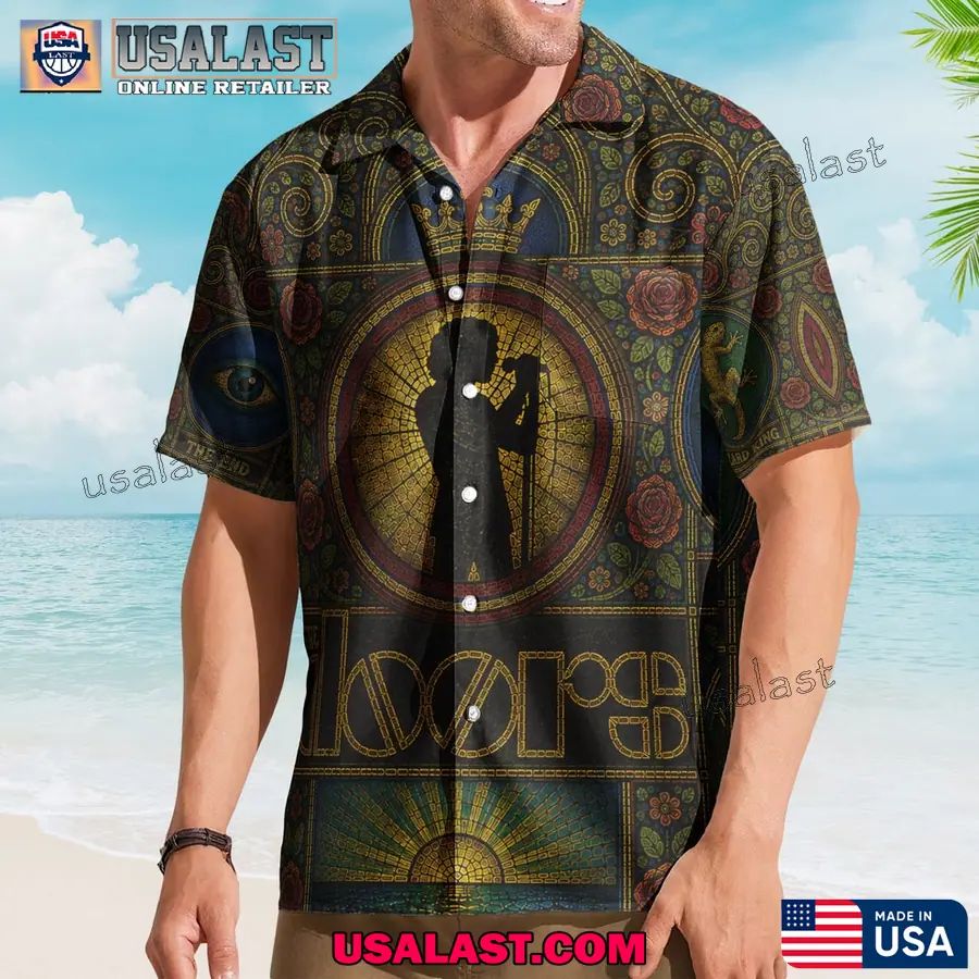 The Doors Jim Morrison Silhouette Hawaiian Shirt