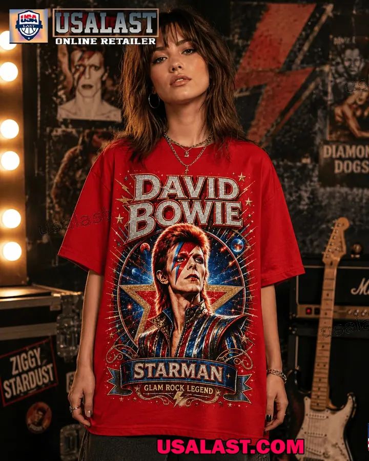 David Bowie Starman Rock Legend 3D T-Shirt