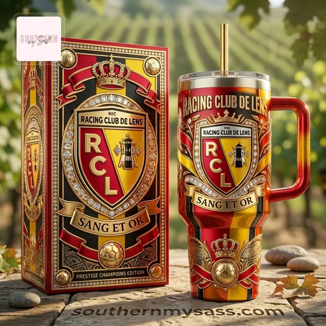 Racing Club de Lens Prestige Champions Edition 40oz Insulated Tumbler With Handle