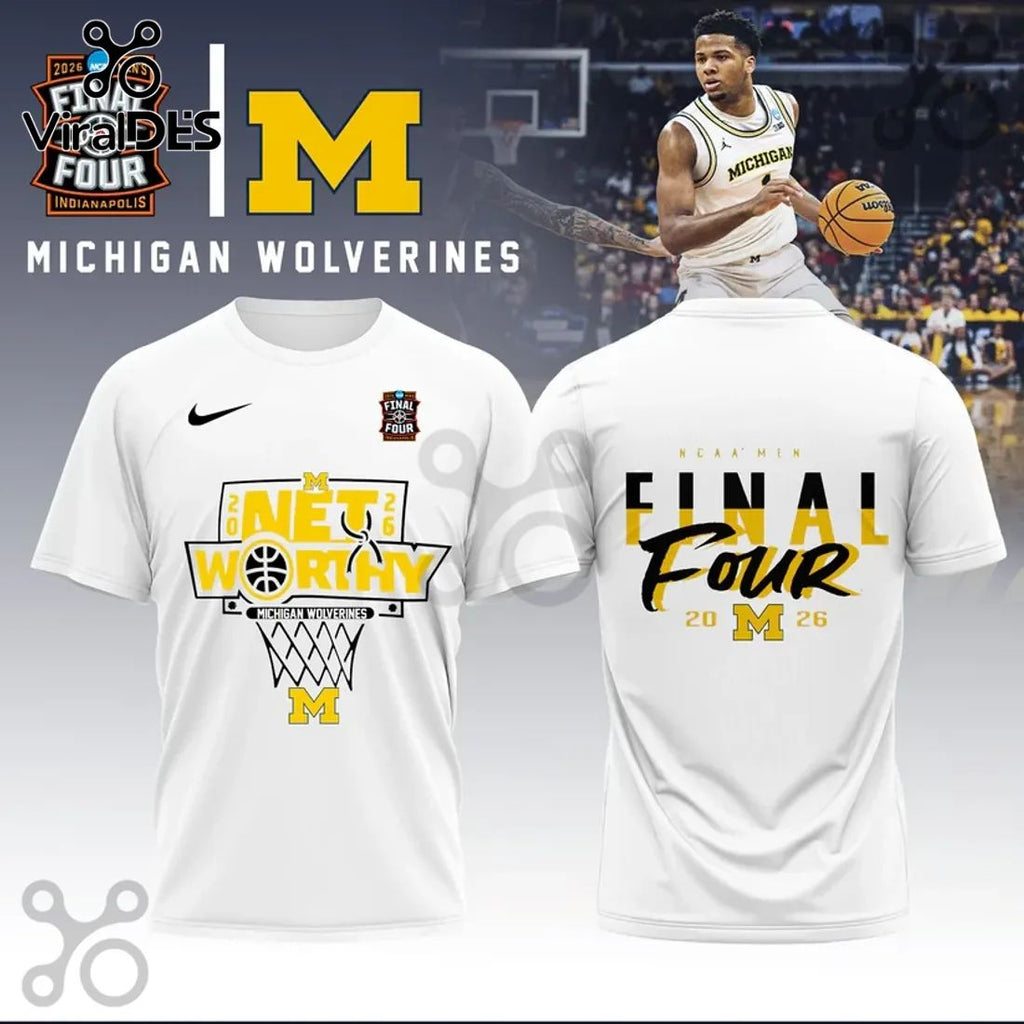 Michigan Wolverines Net Worthy 2026 Final Four Pullover Hoodie