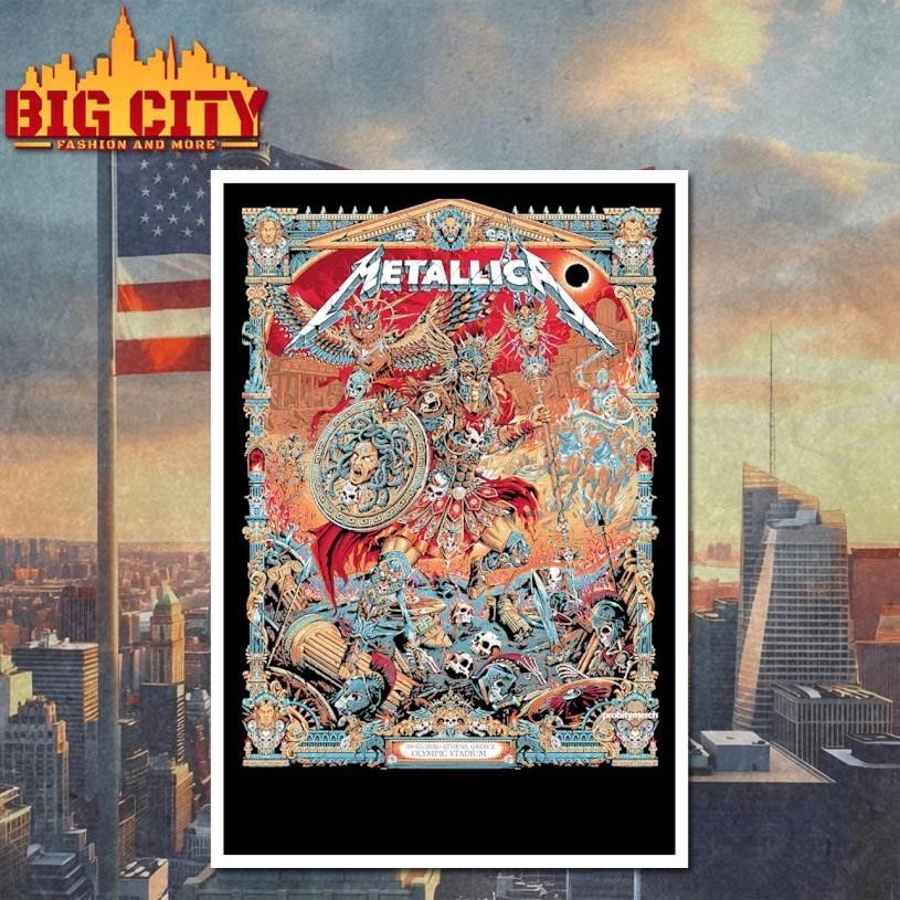 Metallica World Tour M72 Athens May 9 2026 Olympic Stadium Greece Pop-Up Poster Shirt