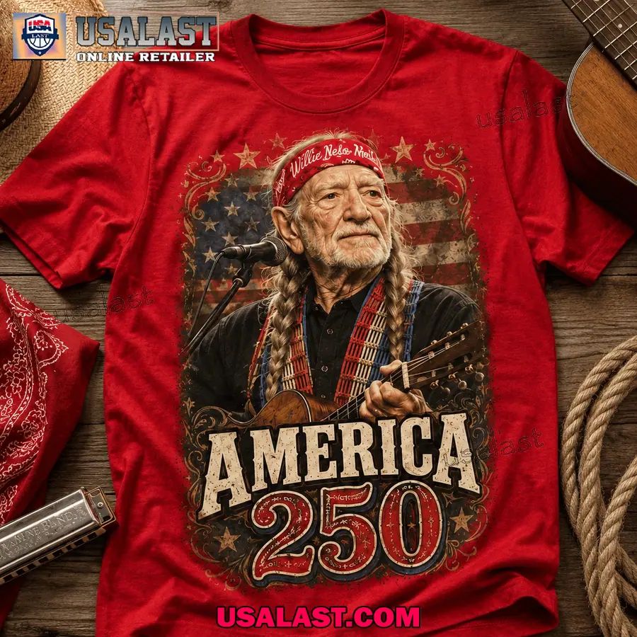 Willie Nelson Us 250th Anniversary 3D Tee Shirt