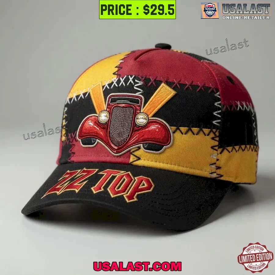 ZZ Top Patchwork Style Adjustable Hat
