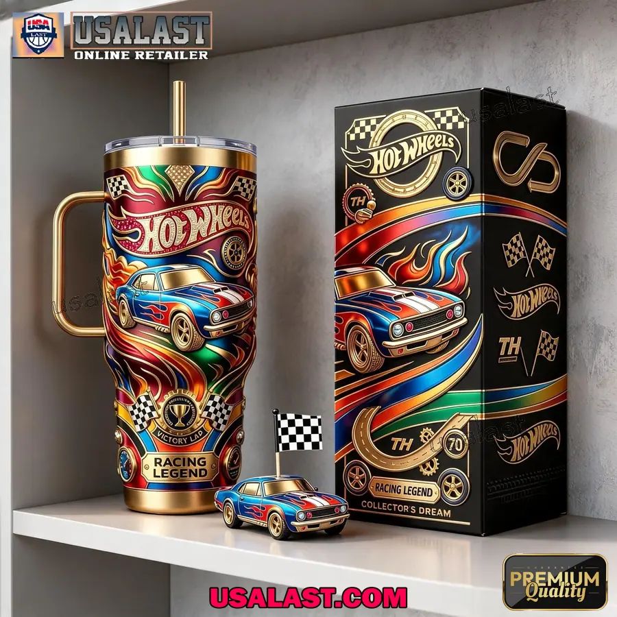 Wheels Racing Legend Tumbler With Handle