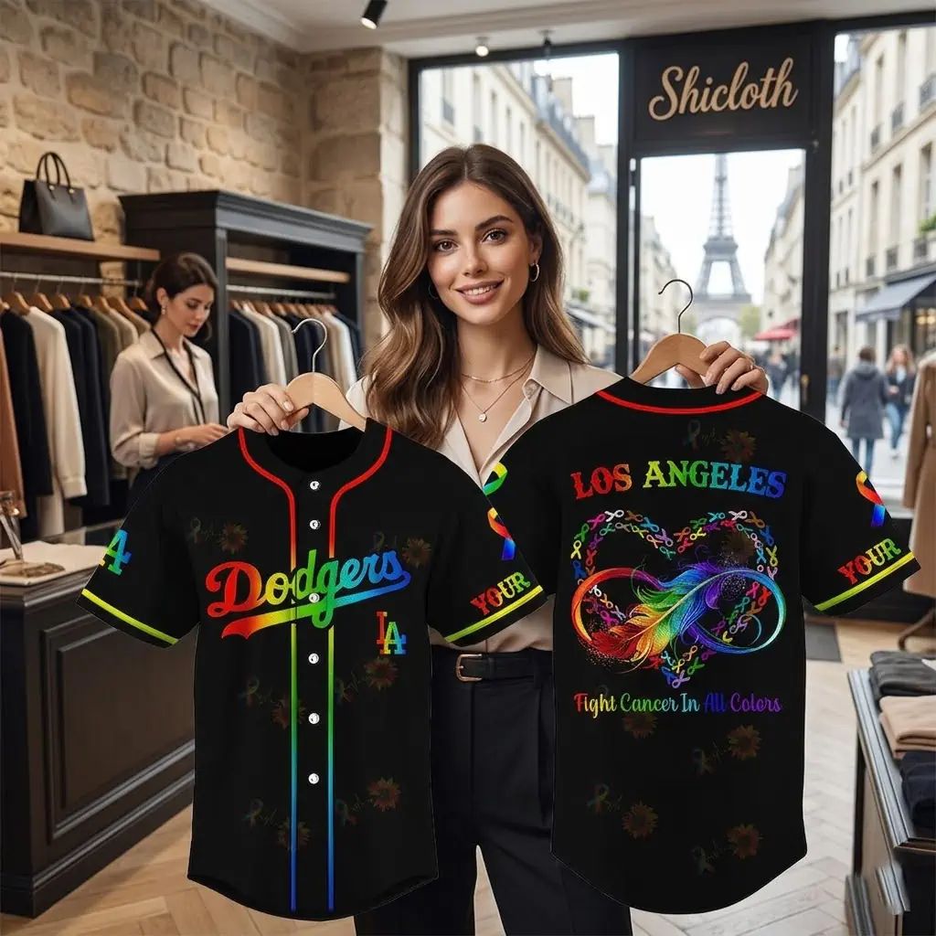 All MLB Teams x Cancer Awareness Month Personalized Special Edition Jersey