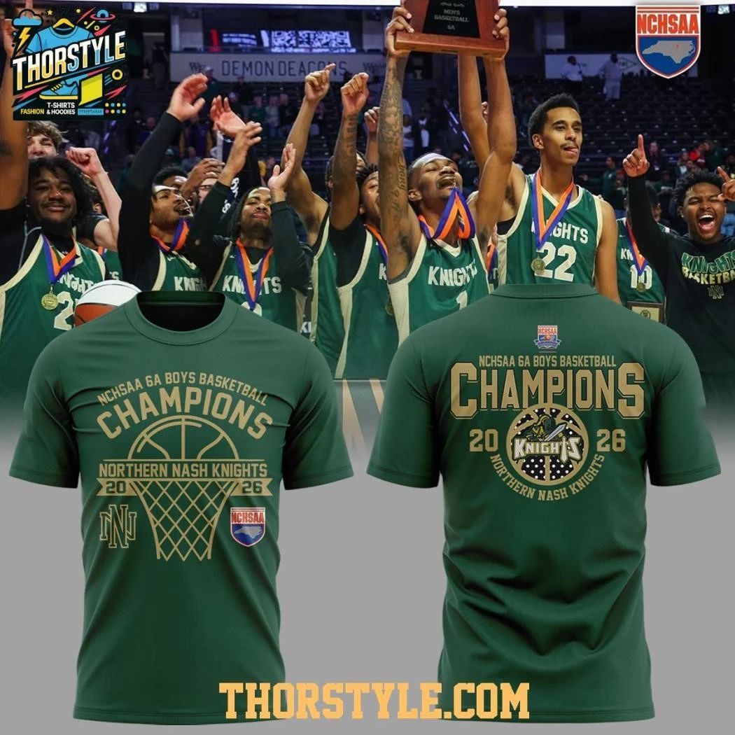 Northern Nash Knights 6A Boys NCHSAA Champions 2026 Shirt