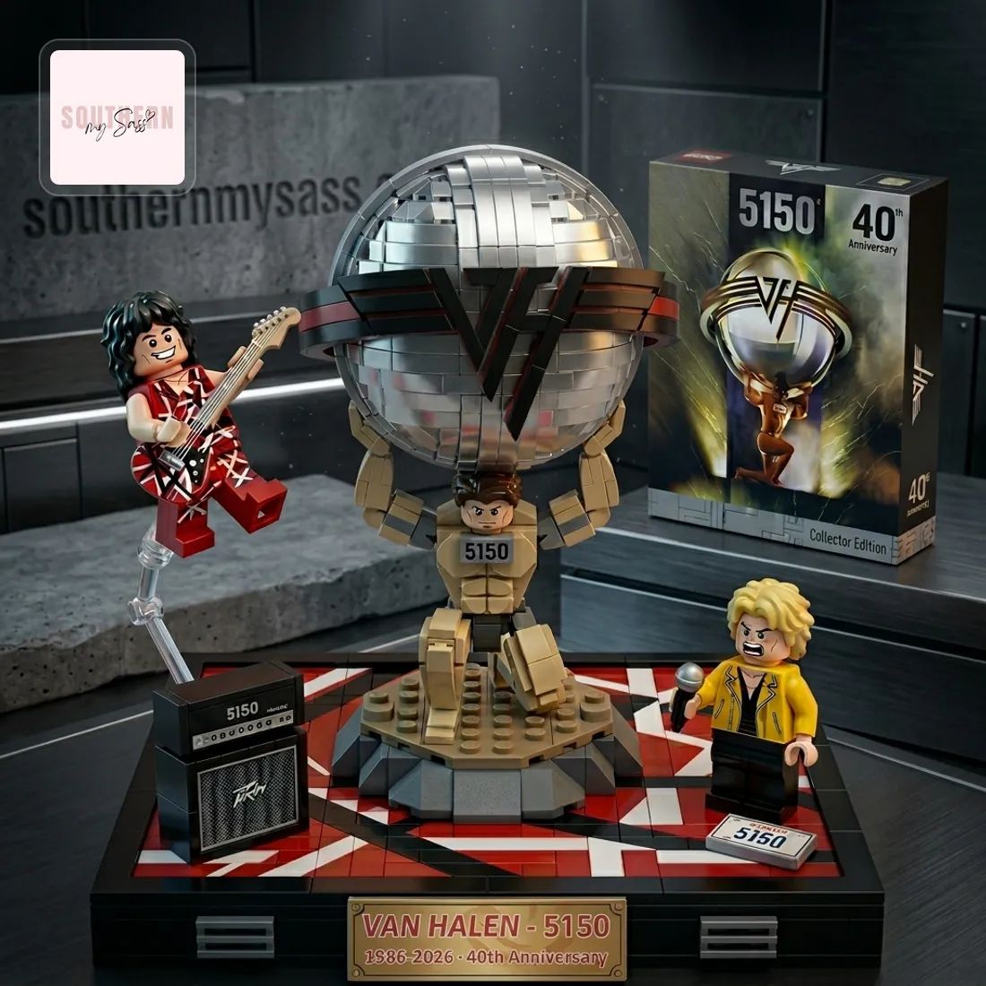 Van Halen 5150 40th Anniversary Collector’s Edition Building Block Set