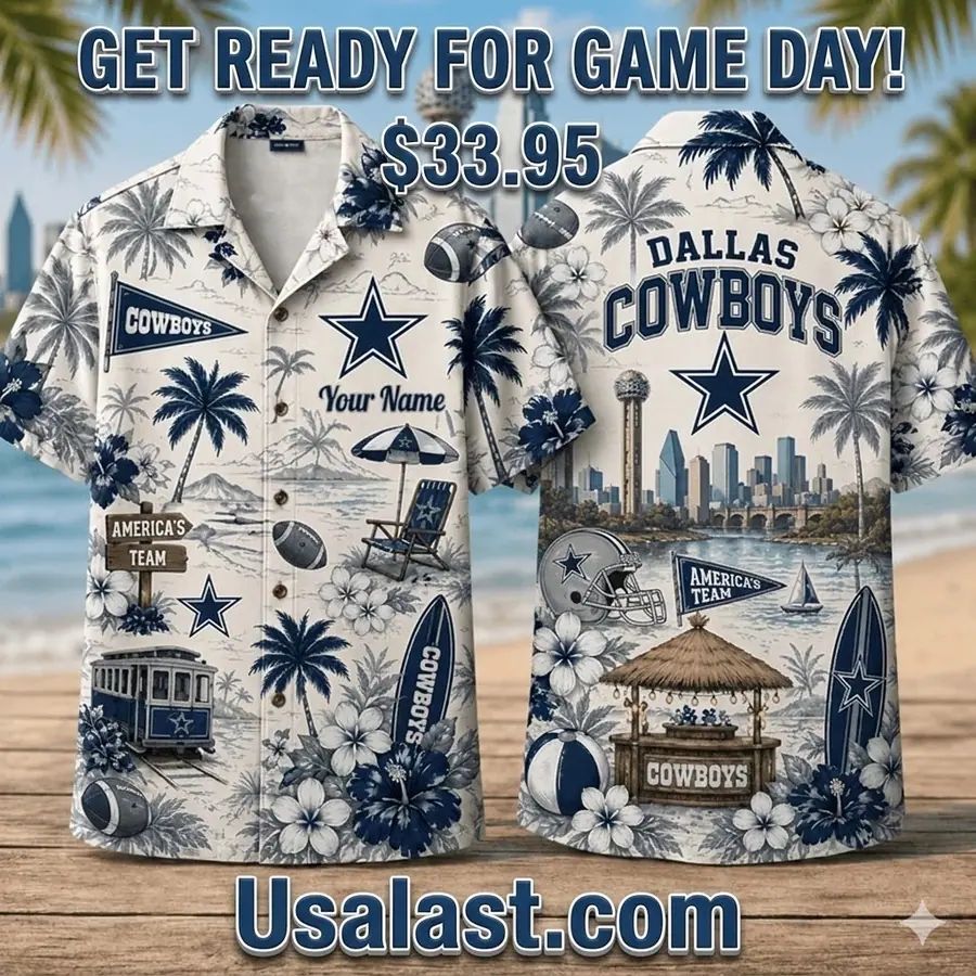 Dallas Cowboys Summer Vibes Custom Hawaiian Shirt