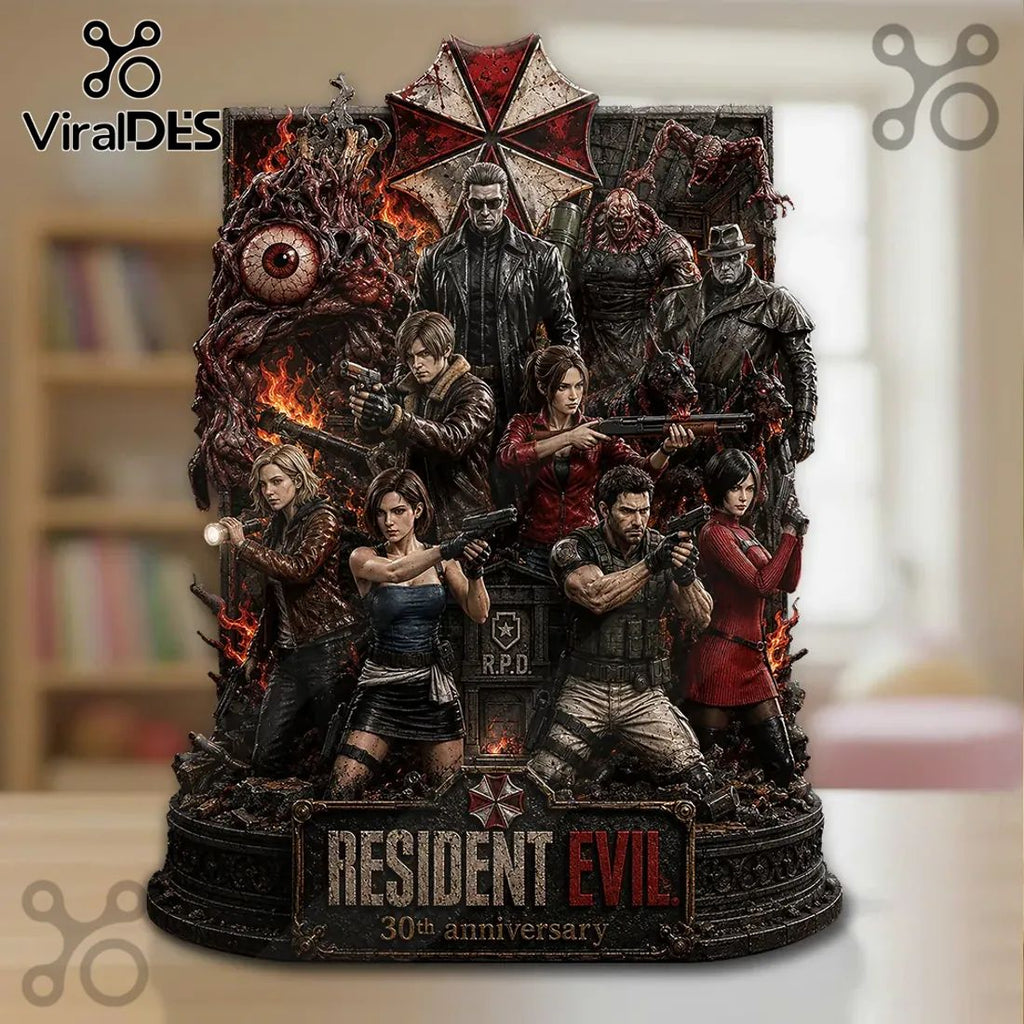 Resident Evil 30th Anniversary Sculpted Resin Diorama