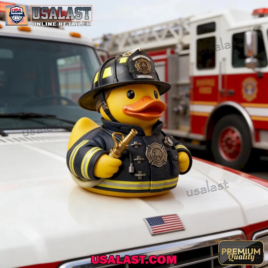 Firefighter Hero Premium Rubber Duck