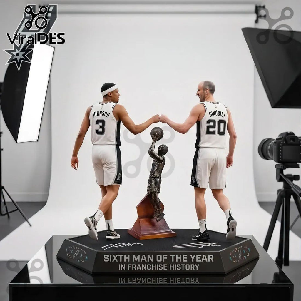San Antonio Spurs NBA Sixth Man of the Year Acrylic Plaque
