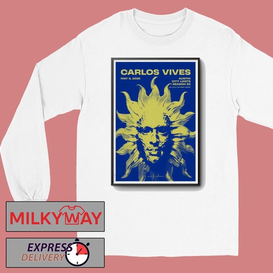TOUR Carlos Vives Austin, Texas May 5 2026 Poster Season 52 shirt