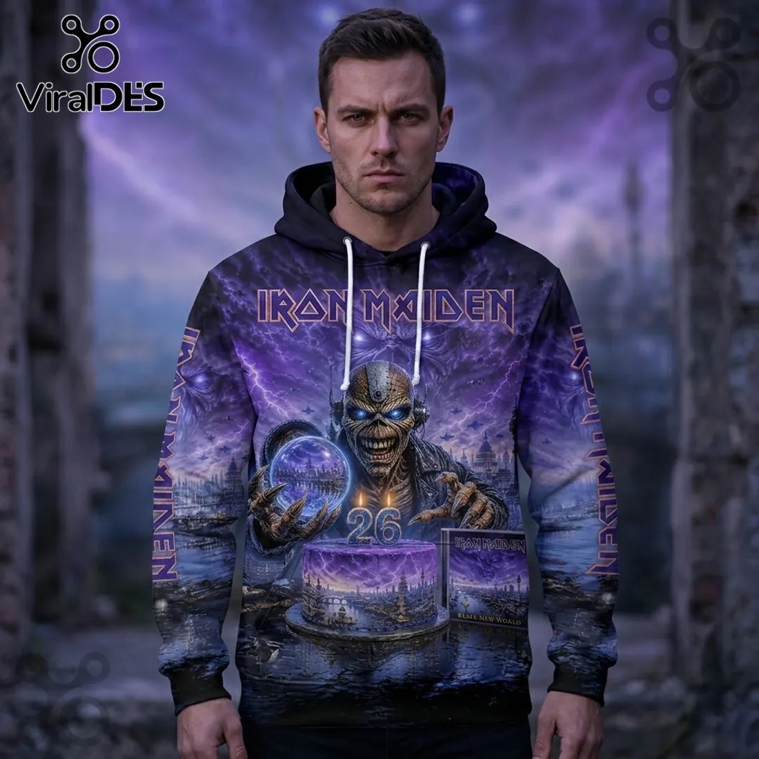 Iron Maiden Run For Your Lives 2026 Tour Hoodie