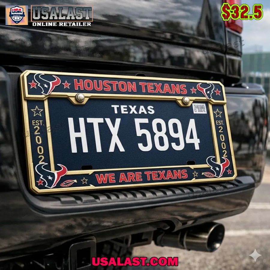 Houston Texans Limited Edition License Plate Frame