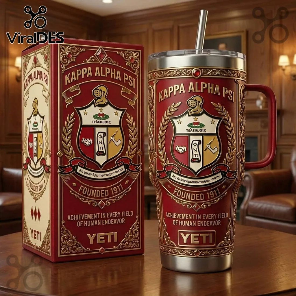Yeti x Kappa Alpha Psi 40oz Stanley Tumbler