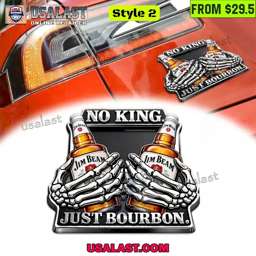 Rat Fink No King Drink Straight Car Name Badge