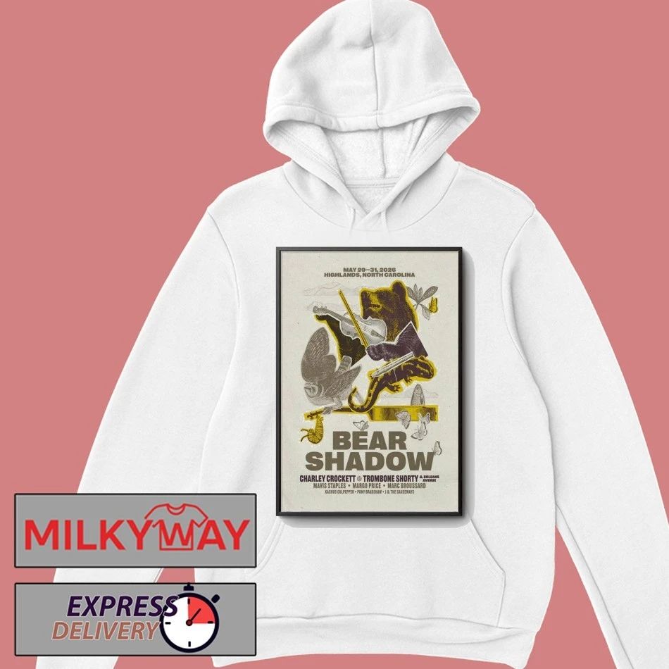 Bear Shadow Festival Poster Highlands NC May 29-31 2026 shirt