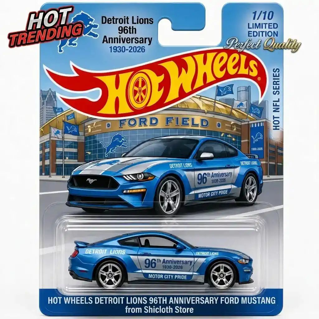 Wheels Detroit Lions 96th Anniversary Ford Mustang
