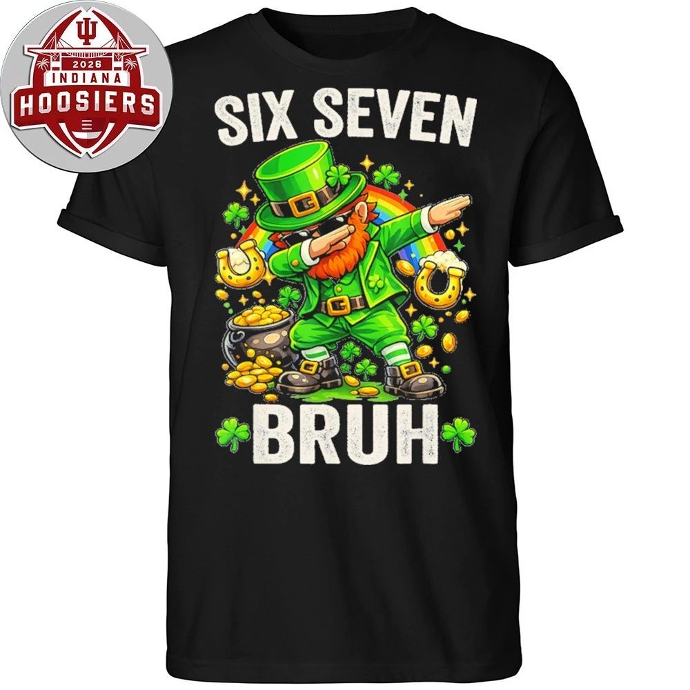 Funny 67 Meme Shamrock St Patrick’s Day Six Seven Bruh Meme T-Shirt