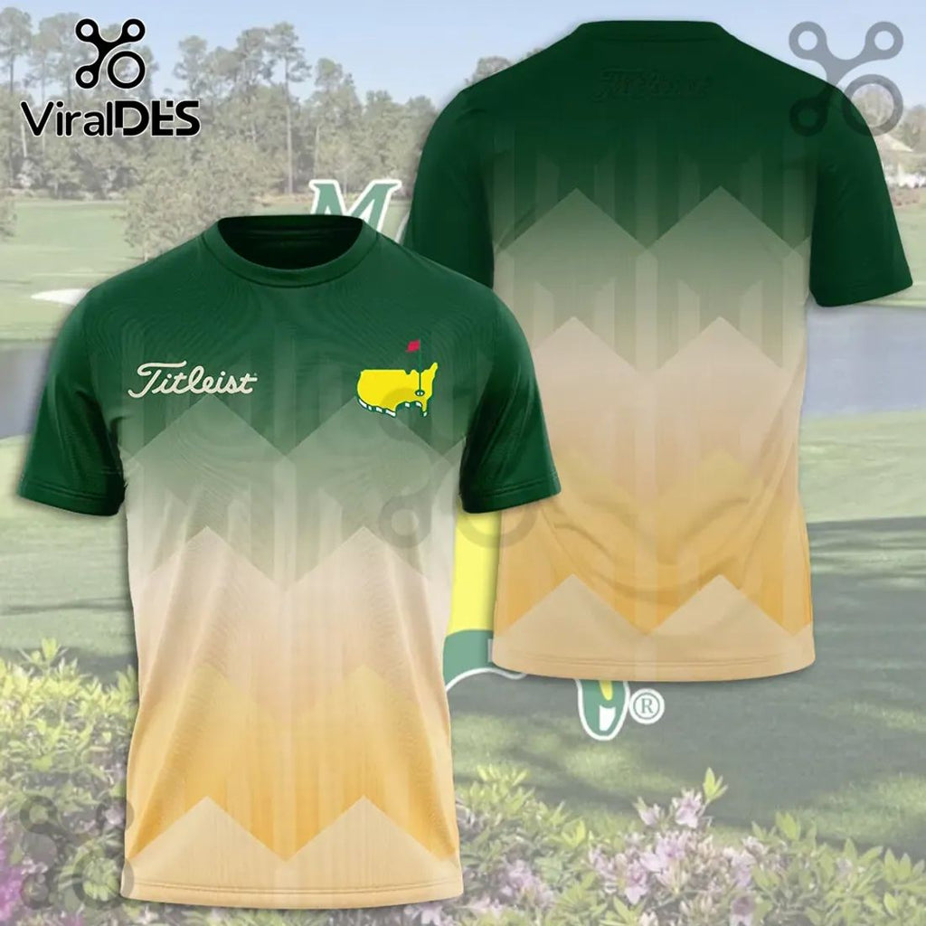 Masters Tournament Titleist Green Gradient 3D Print Golf Pullover Hoodie