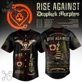 Rise Against x Dropkick Murphys 2026 Tour Black Baseball Jersey