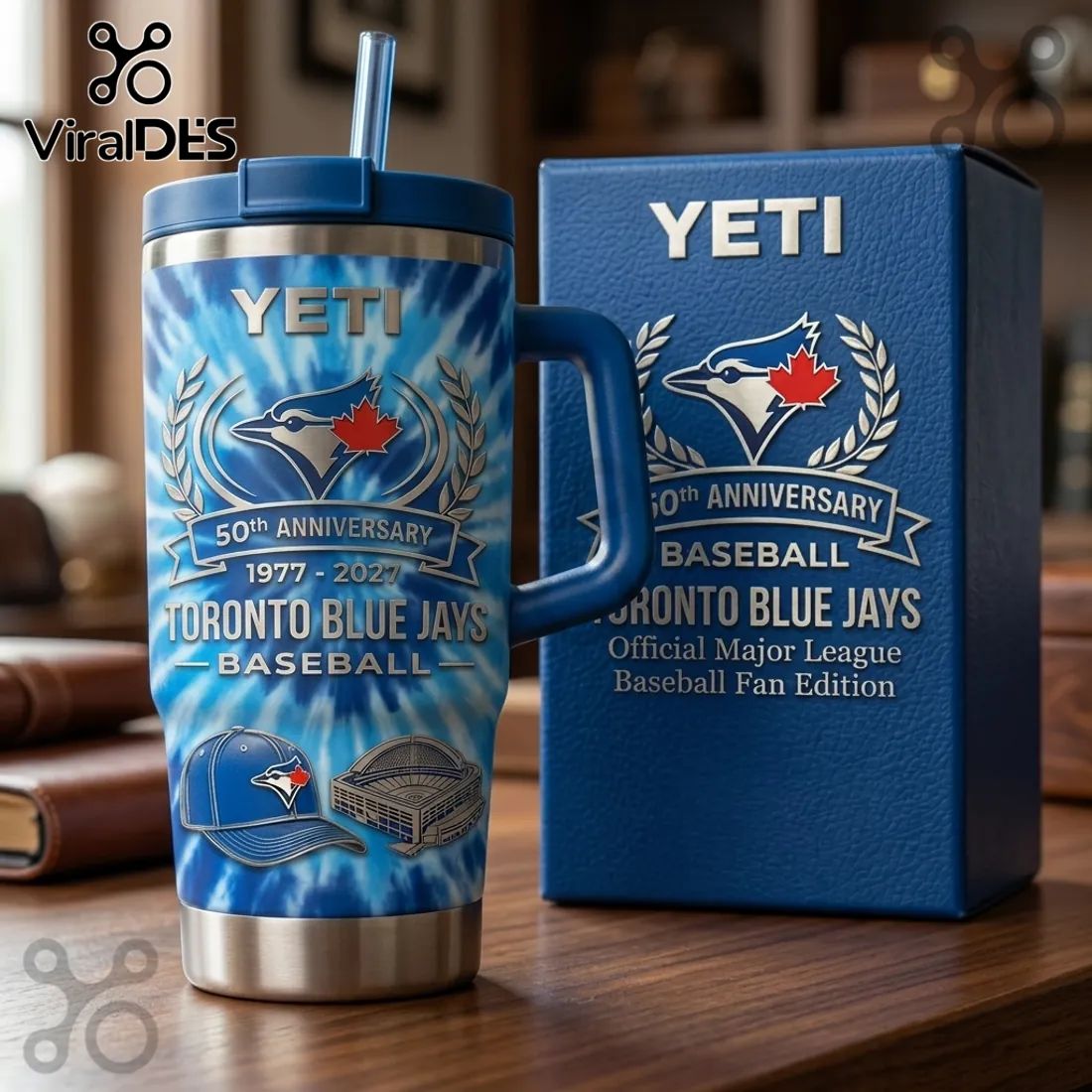 Toronto Blue Jays YETI 50th Anniversary 40oz Tumbler