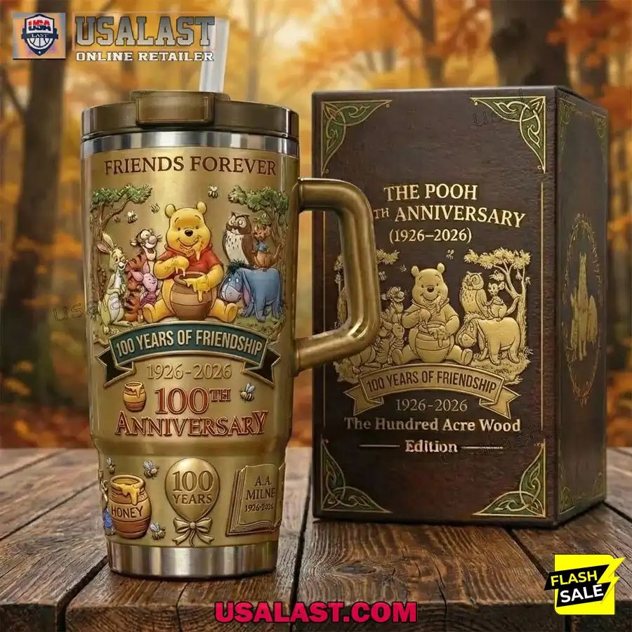 The Pooh 100th Anniversary Tumbler Friends Forever