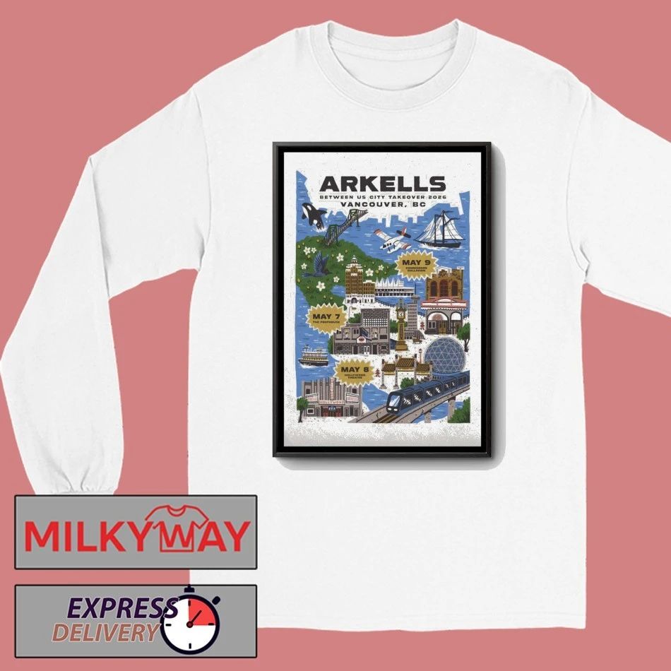 Arkells Commodore Ballroom Vancouver BC May 9 2026 Poster shirt