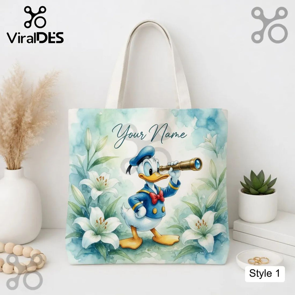 Donald Duck Personalized Tote Bag