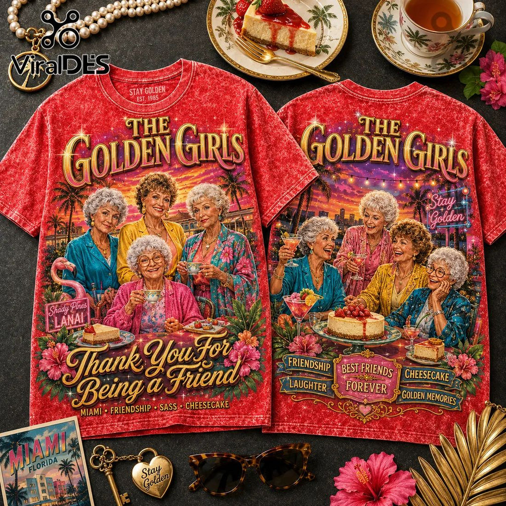 The Golden Girls Vintage Red Tie Dye T-Shirt