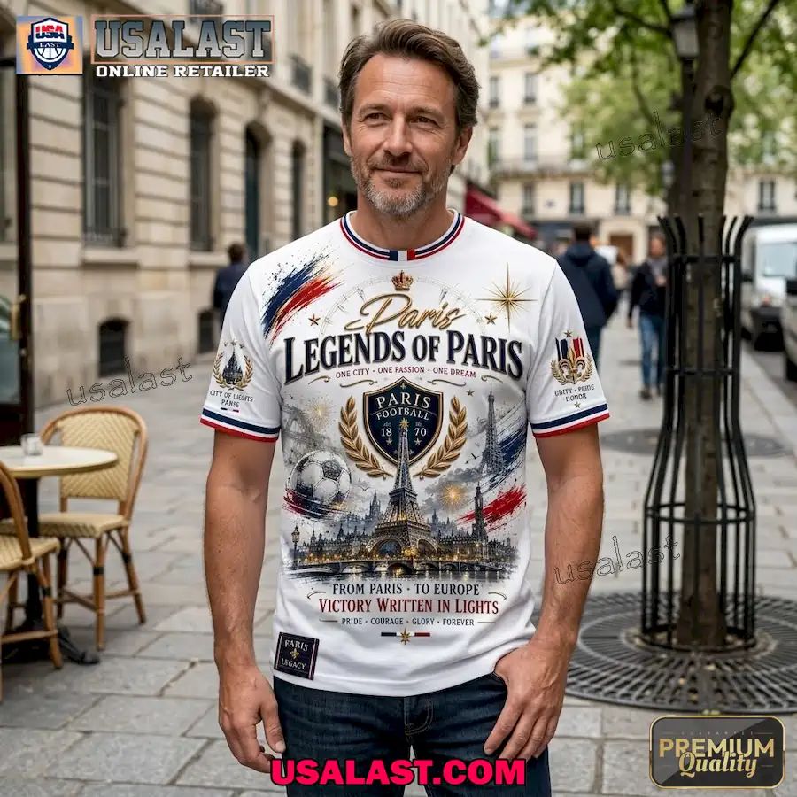 Paris Saint-Germain Legends Of Paris 3D T-Shirt