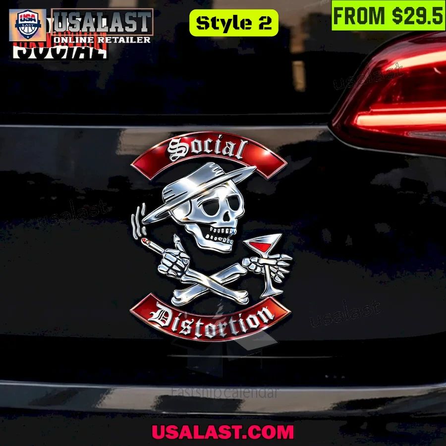 Social Distortion Edition Car Name Badge