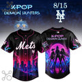 New York Mets K-Pop Demon Hunters Black Jersey