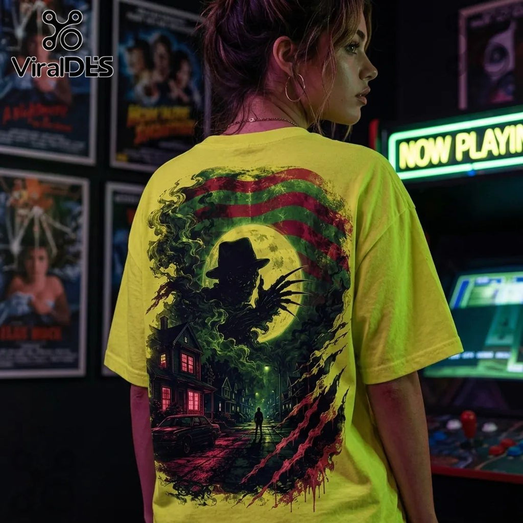 A Nightmare on Elm Street Neon Green T-Shirt