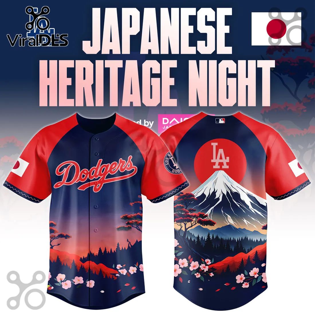 LA Dodgers Japanese Heritage Night 2026 Baseball Jersey