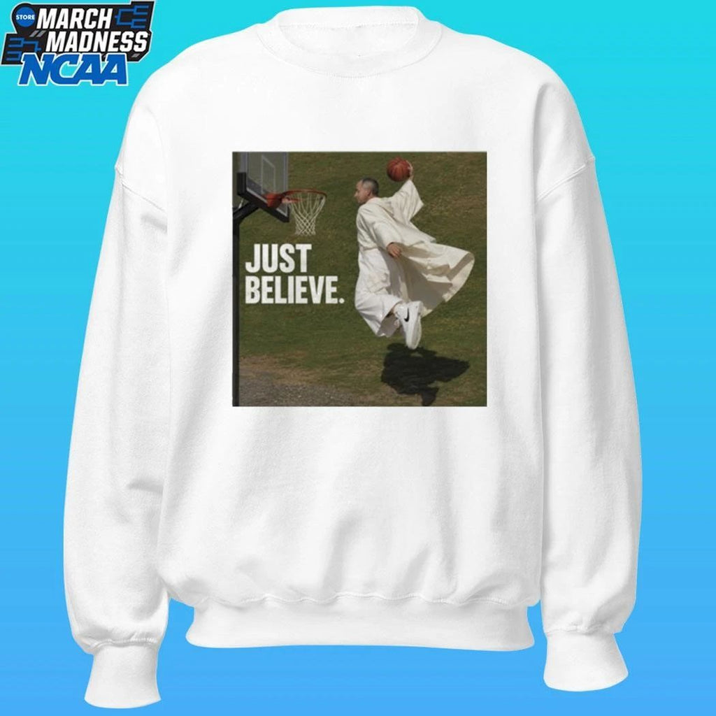 Pope Leo Just Believe Basketball Shirt