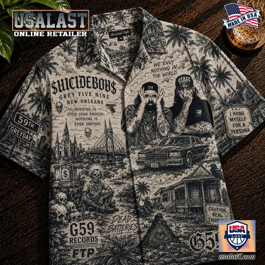 Suicideboys Band Vintage Tropical Hawaiian Shirt