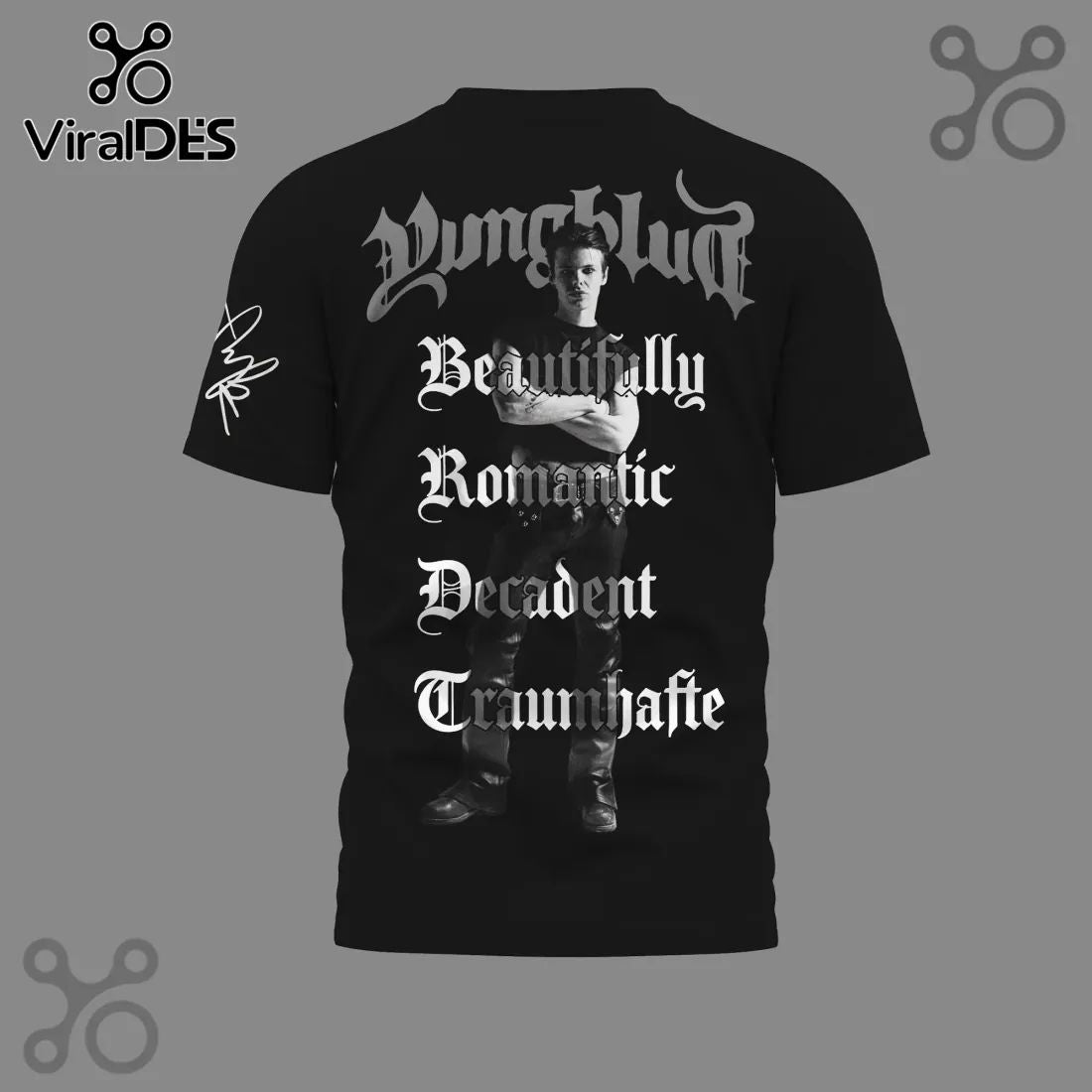 YUNGBLUD Idols Tour 2026 Commemorative Black Fan Music T-Shirt