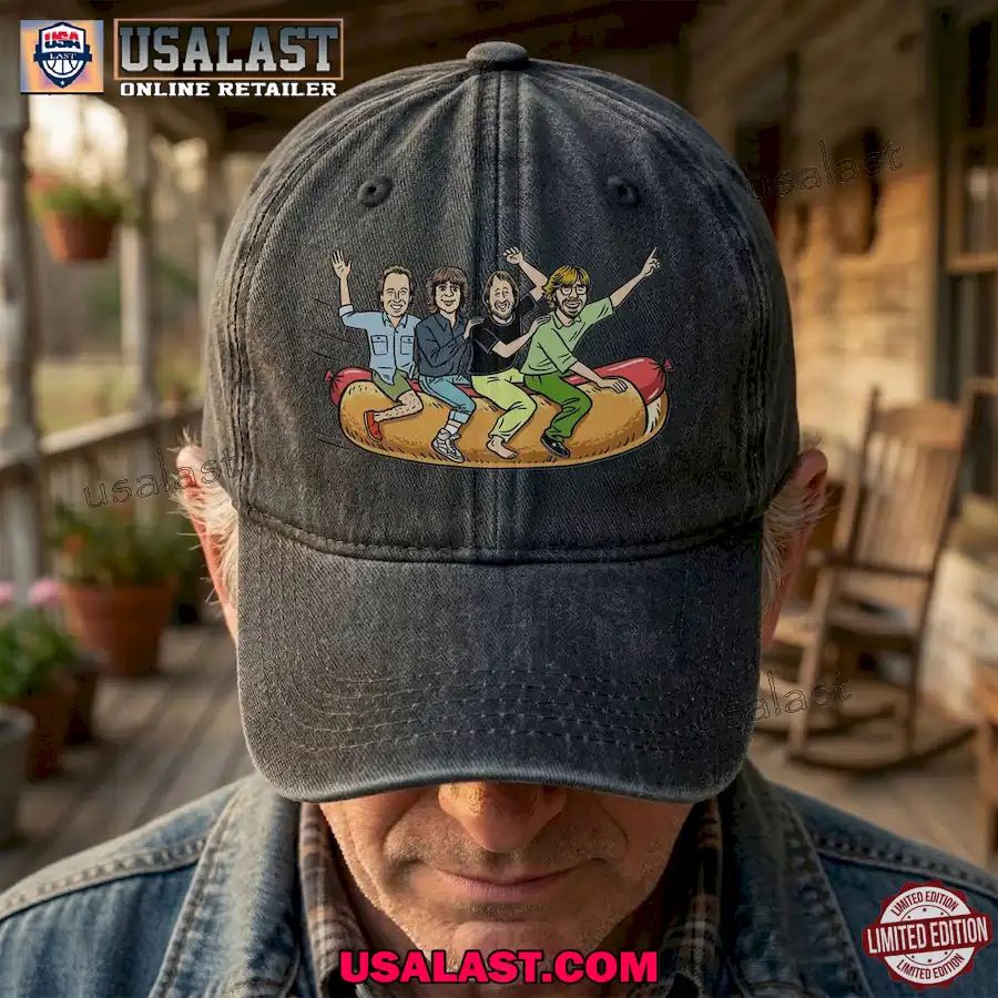 Phish Flying Hot Dog Vintage Denim Cap