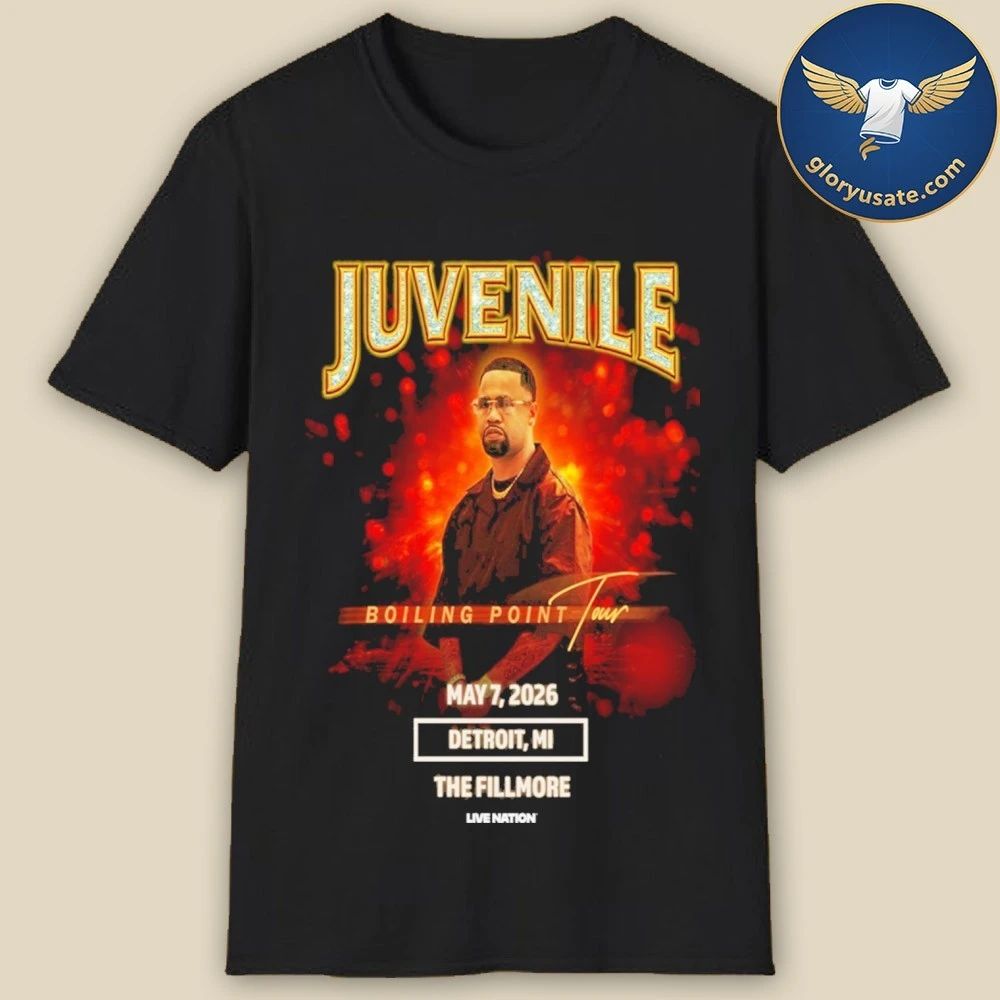 Juvenile May 7 2026 The Fillmore Detroit MI Poster Shirt