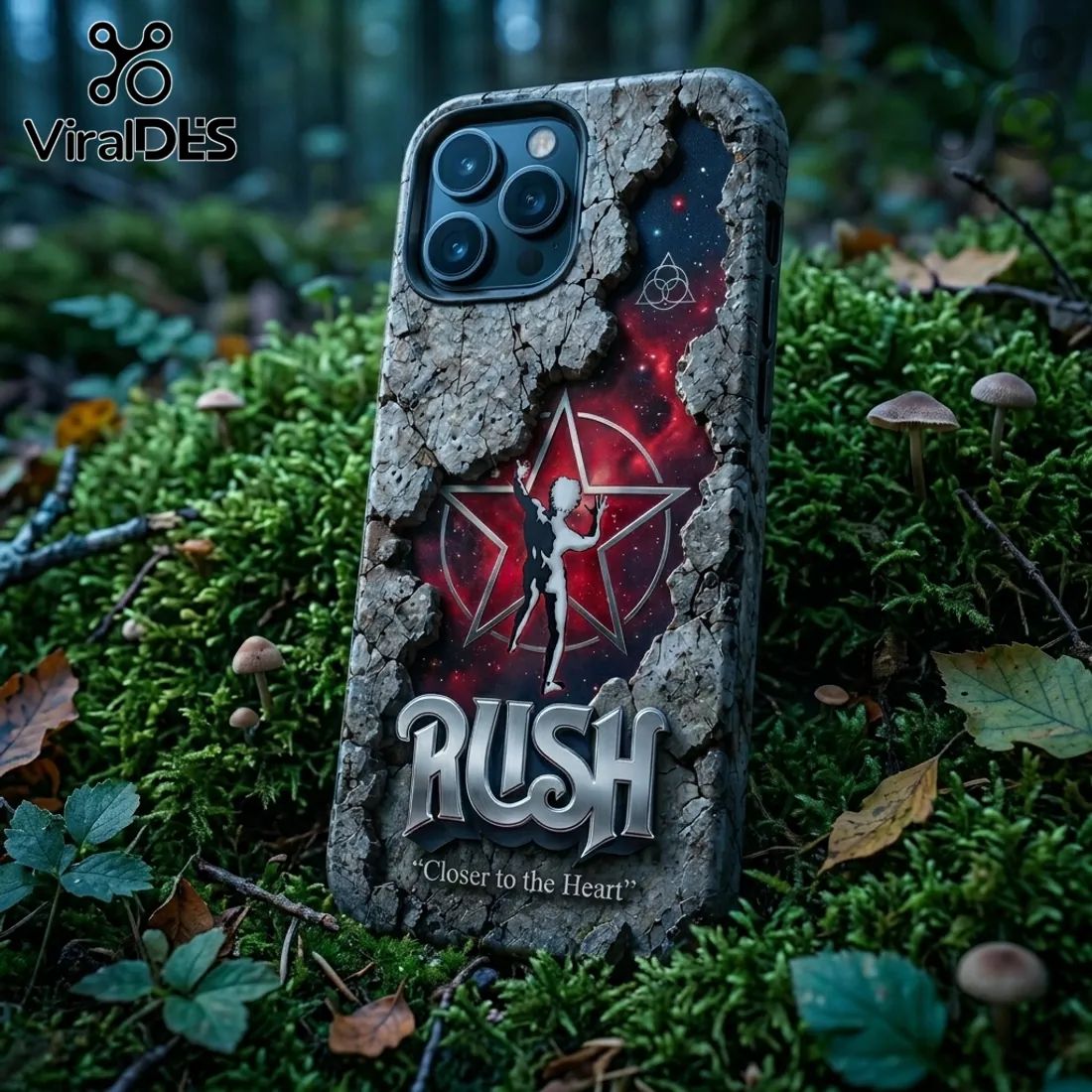 Rush Starman Closer to the Heart Stone Texture Phone Case
