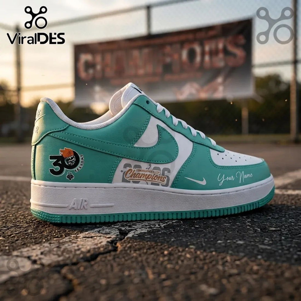 New York Liberty 2026 Champions Custom Name Air Force Sneakers