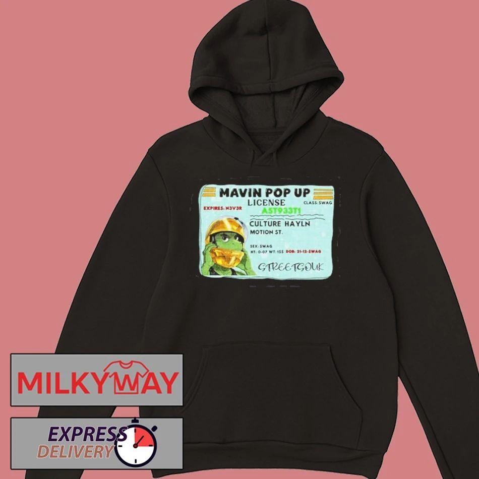 Streetwear License Card Graphic T-Shirt