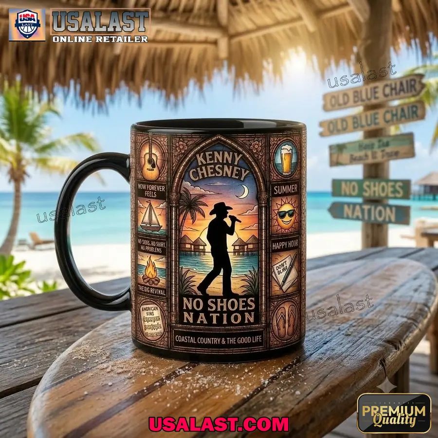 Kenny Chesney Stained Glass Commemorative Coffee Mug