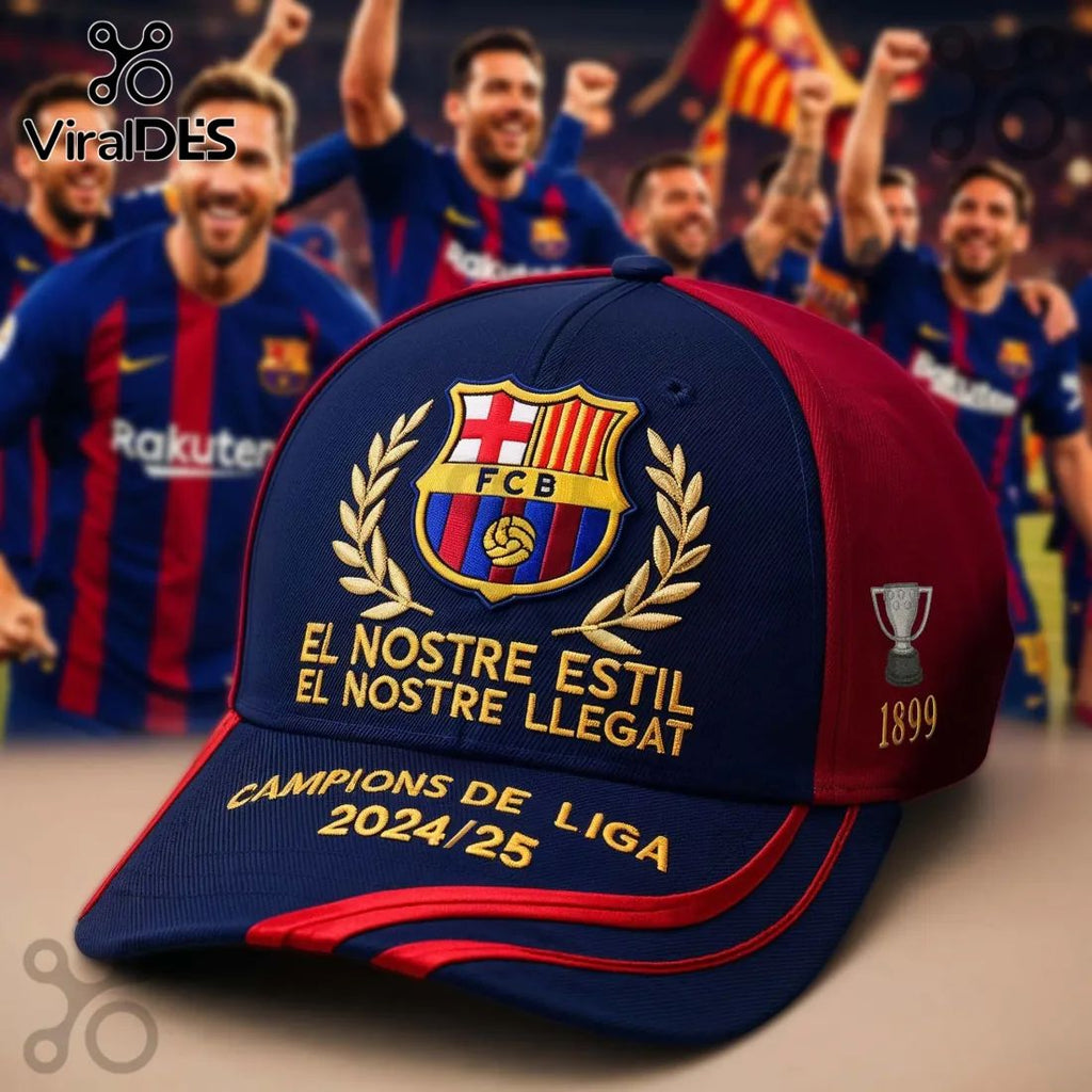 FC Barcelona Liga Champions Premium Baseball Cap