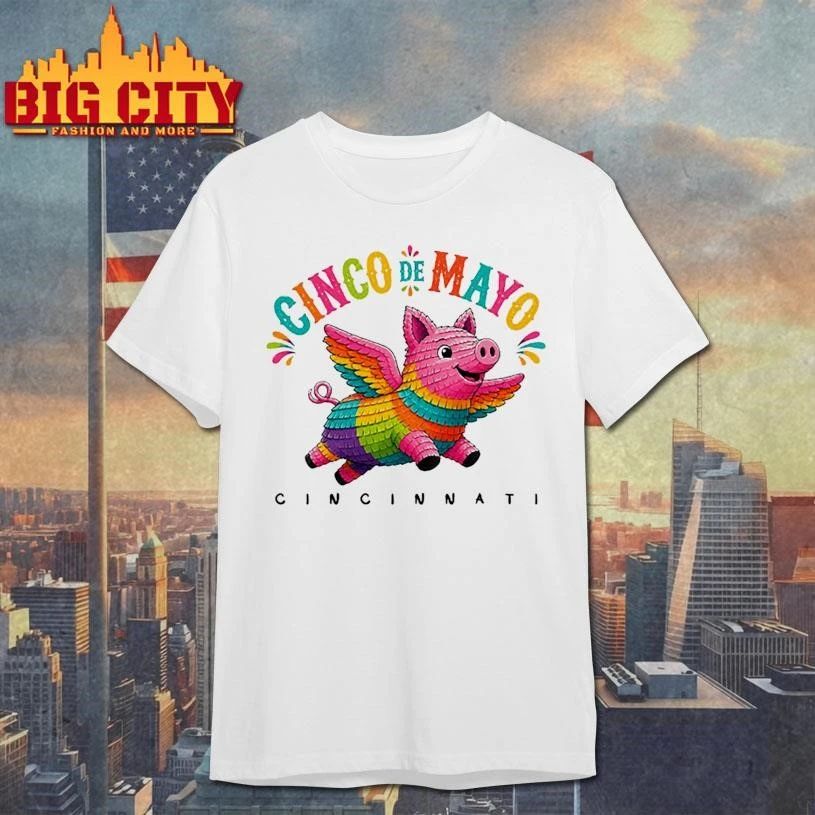 Original Cinco de Mayo Flying Pig Piñata Shirt
