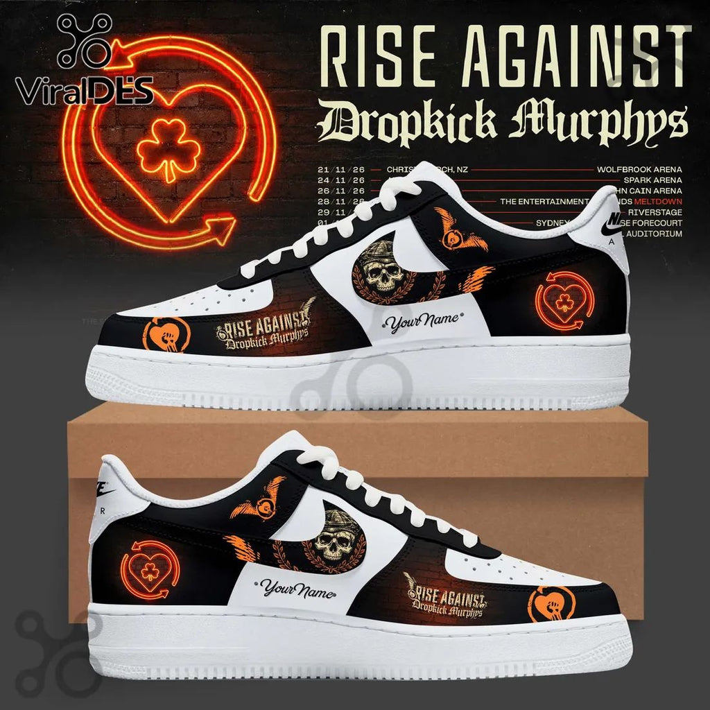 Rise Against x Dropkick Murphys 2026 Tour Air Force Sneakers